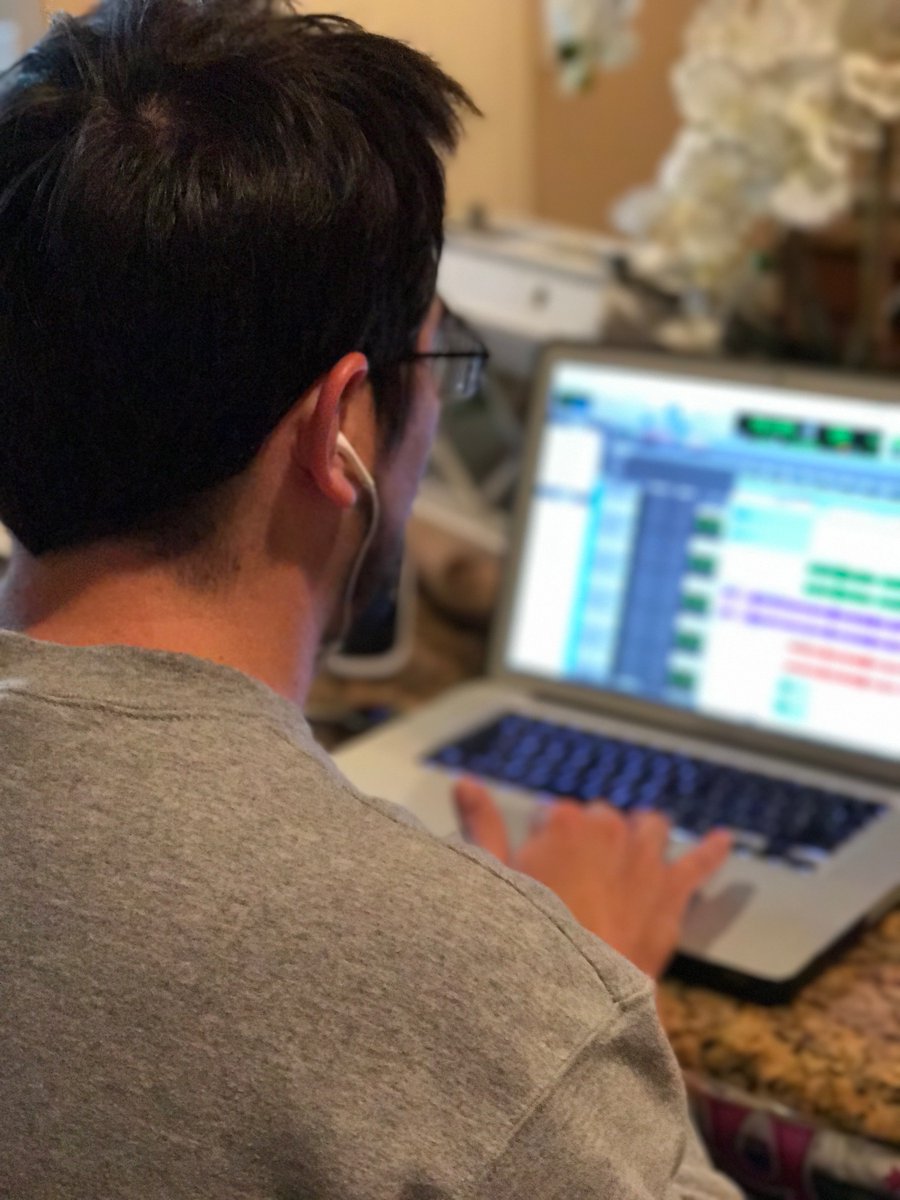johnbstanley's tweet image. Brother took this pic-Adding final touches of a big score. Sometimes u gotta step away from the normal workspace &amp;amp; get simple 4 perspective.
