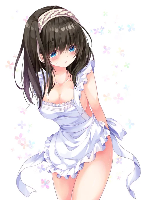 リクエストボックスより、裸エプロンの鷺沢文香さん～ #リクエストボックス 
