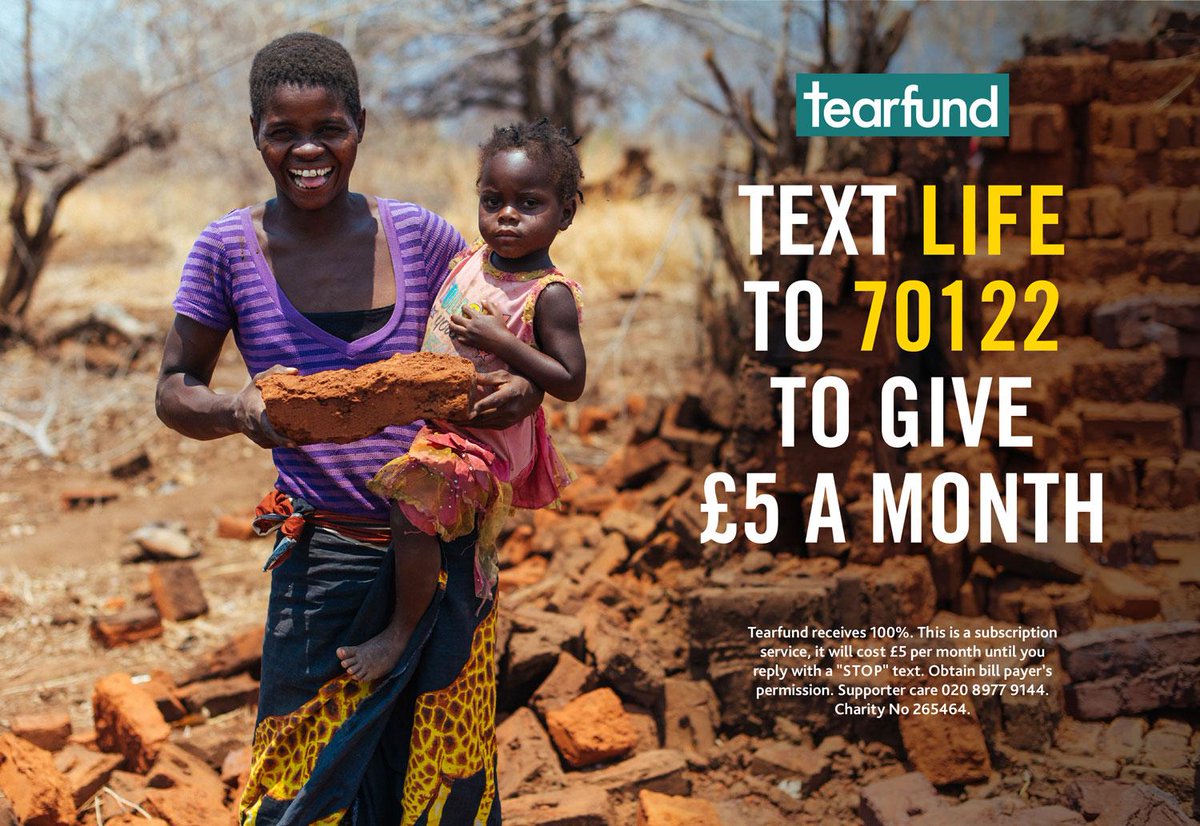 Tearfund's tweet photo. Just £5 a month could provide six families with farming training for a year. How amazing is that! #letsbeathunger #BCDO https://t.co/M79j083qlW