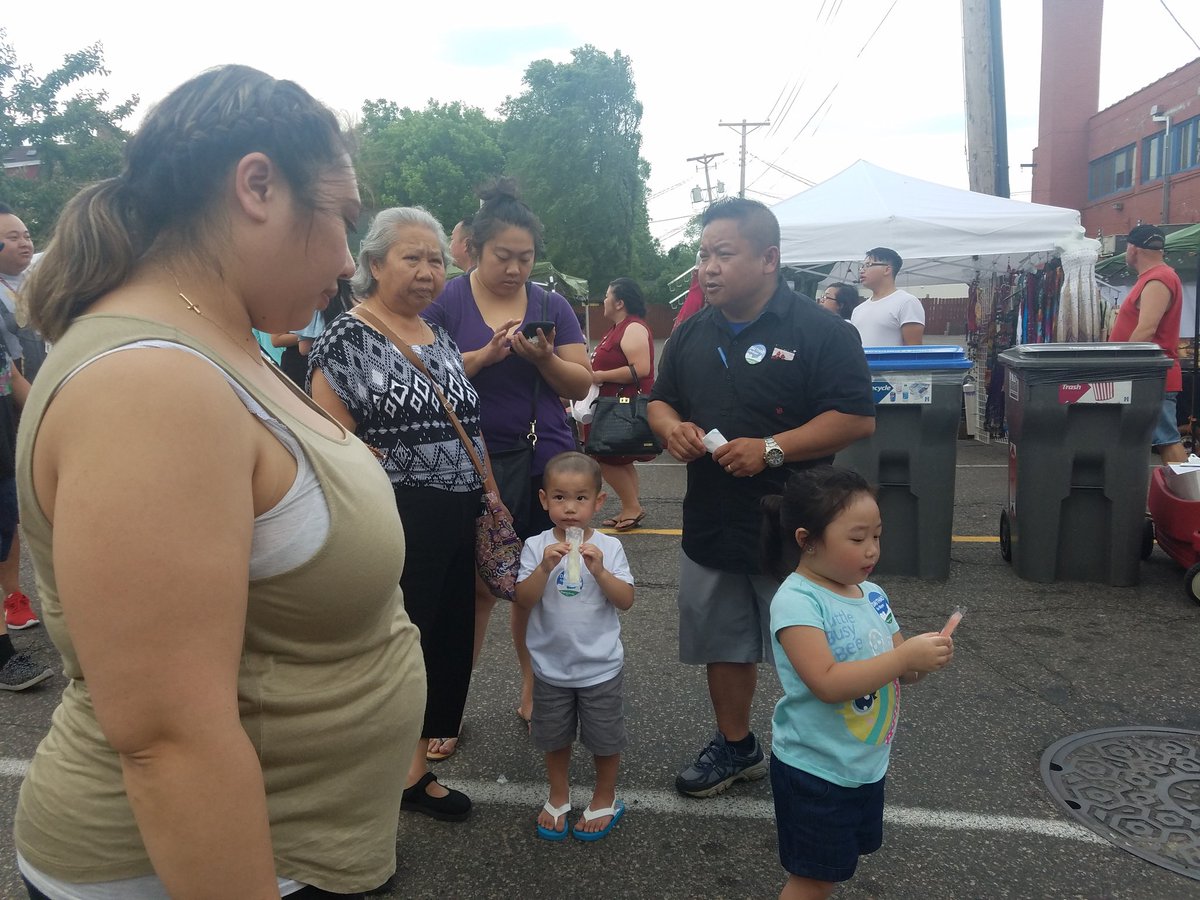 <a href="/littlemekong/">Little Mekong</a> registering voters and enjoying the vitality and vibrancy that Frogtown offers! #Progress4All