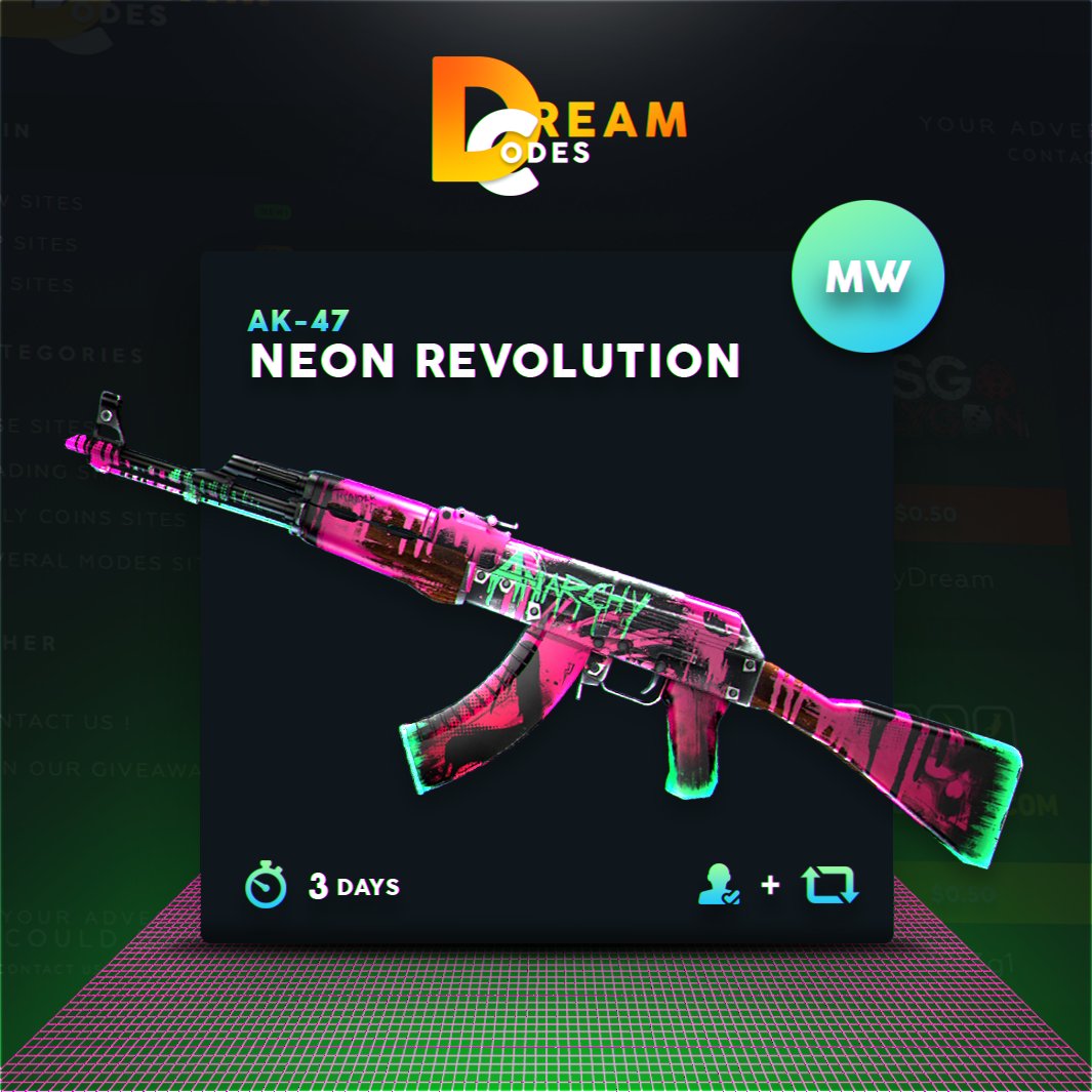 DreamCodesTop's tweet photo. First DreamCodes Giveaway!
- Retweet
- Follow us

Results in 3 days. Good luck!
Use code ``mydream`` for $0.50  on https://t.co/JuJL39Vxsd https://t.co/pdIn4gnzt0
