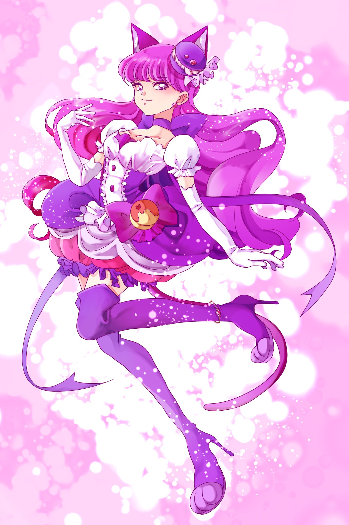 非売品 プリキュアワークス　イラストカード キュアマカロン ゆかり　購入特典 非売品 プリキュアワークス イラストカード キュアマカロン