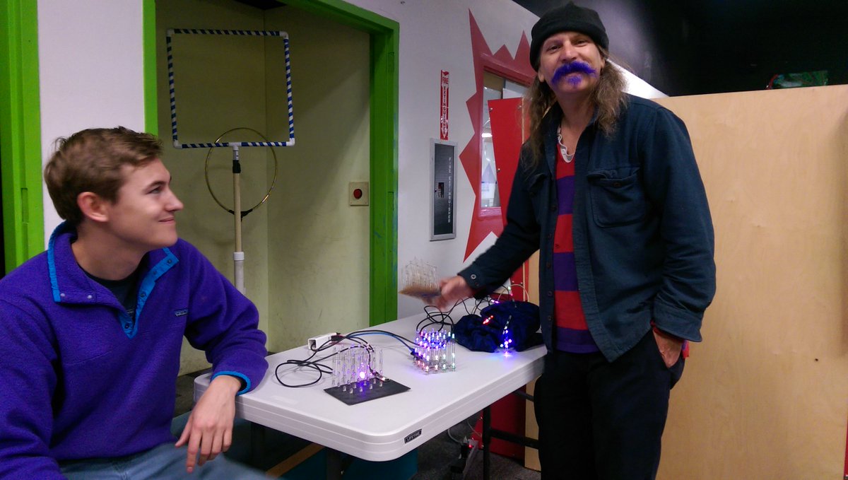 Check out robots, LEDs, fidgets, and more with <a href="/eugenemakers/">EMS @eugenemakerspace@emeraldsocial.org</a> now until 5PM!