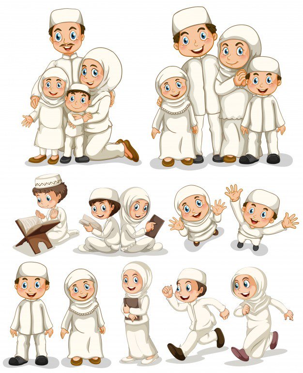 فكتور شخصيات اسلامية  Muslim people doing activities gfx4arab.com/?wpdmpro=%d9%8…