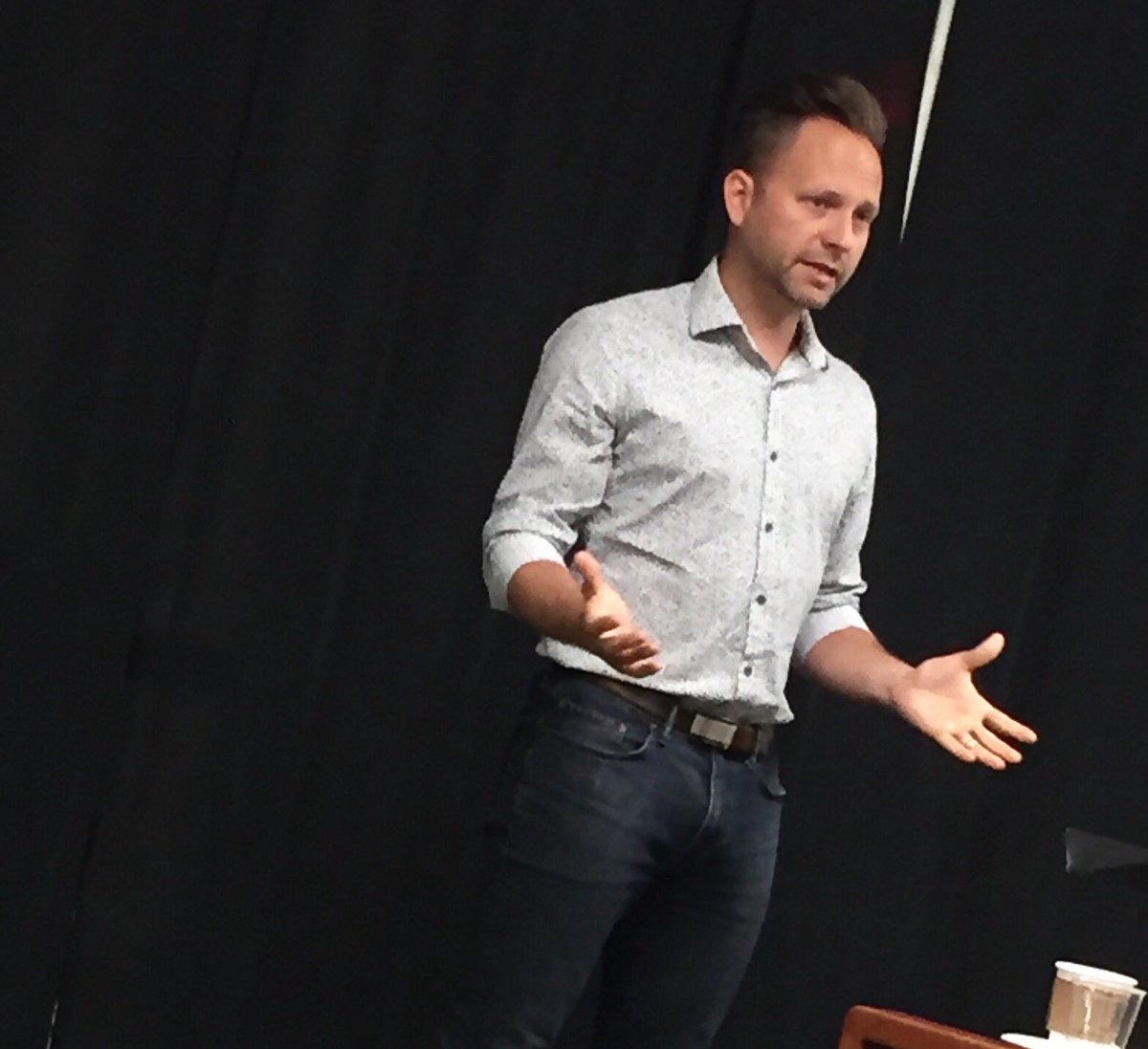 PHCCMinistries's tweet photo. @RyanRainville updating the PHCC Western Conference about their exciting new church plant in Kelowna, BC. #PHCCWest loves @_vintagechurch https://t.co/pBma0aQWUK