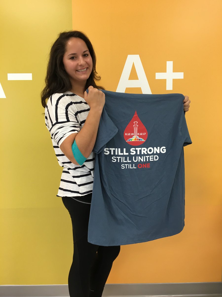 my1blood's tweet photo. Thank you donors for coming out and giving back at the #Pulse Remembrance Blood Drives. #StillUnited #StillStrong #StillOne https://t.co/nDWDotbahY
