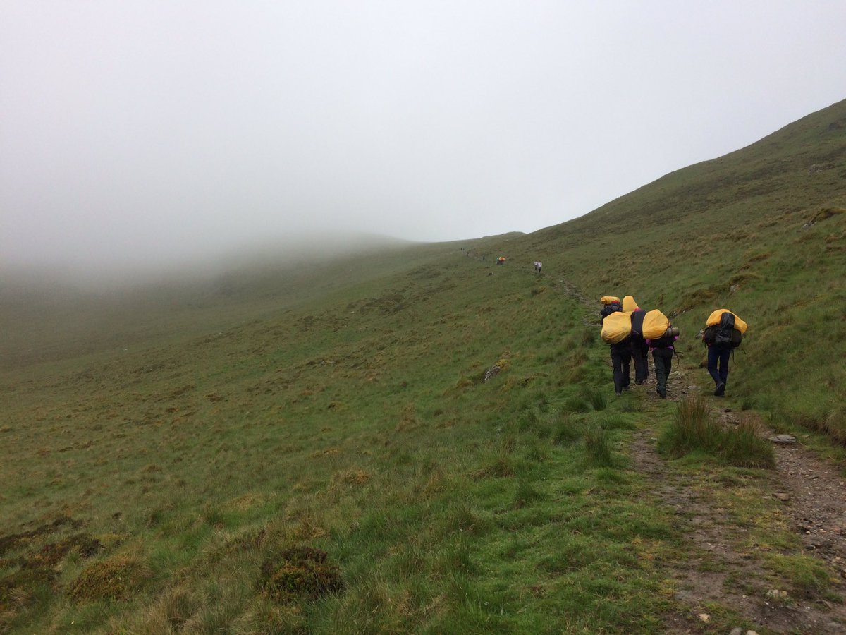 DofEChrisOO's tweet photo. Challenging conditions for day 2 of @ForAcadDofE #bronze #DofE expedition. @ForAcad @AngusCouncil @DofEScotland #IamDofE https://t.co/yis6E1tPiY