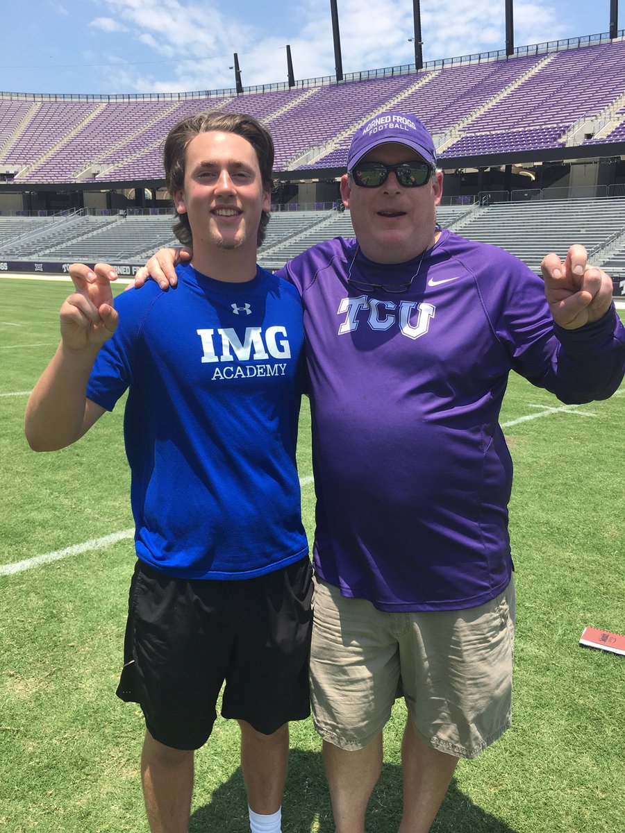 SAHaydenHood's tweet photo. Thanks for another great camp @CoachRussellTCU! 🐸🏈🔥 https://t.co/sfgLuNUps0
