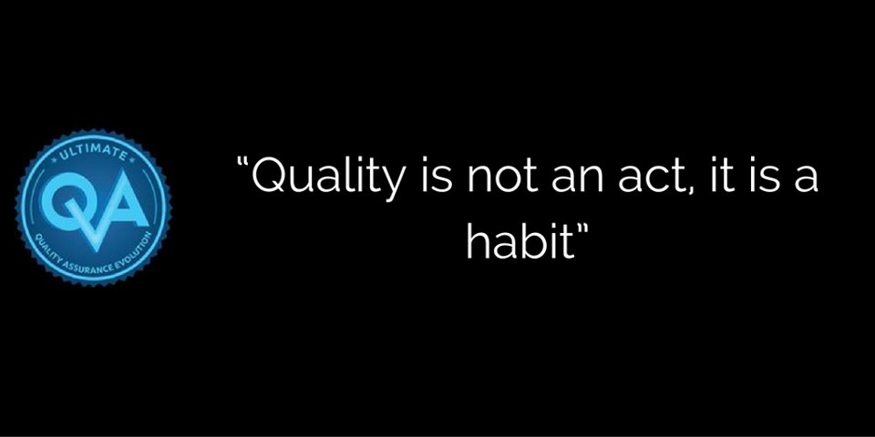 Nikolay_A00's tweet photo. Quality is not an act, it is a habit #automation #testing #qa https://t.co/KsCxtikZYF