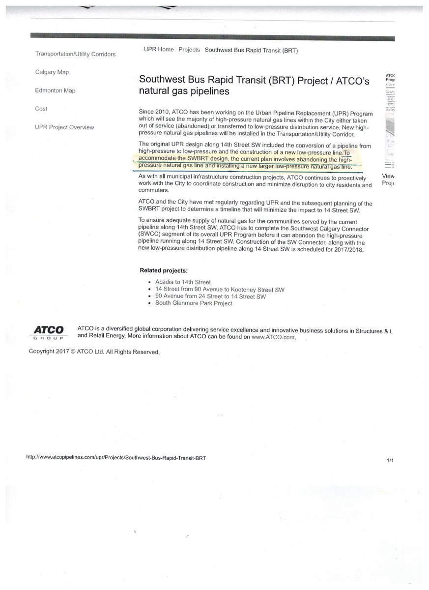 Ready2EngageYYC's tweet photo. More misinfo from elected rep. Back-ups on 14th St have everything to do with #SWBRT. Atco says work is to "accommodate" project #yyccc #yyc https://t.co/yuUmeQPLfg