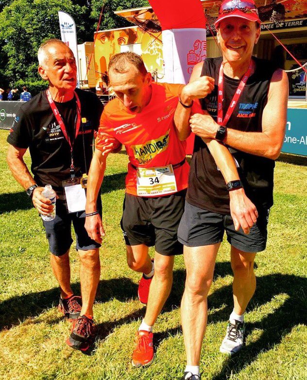 TeamHandibat's tweet photo. Bertrand à tout donné sur le 4eme relais de 10km #raidnapoleon #handibat #newbalancefrance https://t.co/tjfPed0aOu