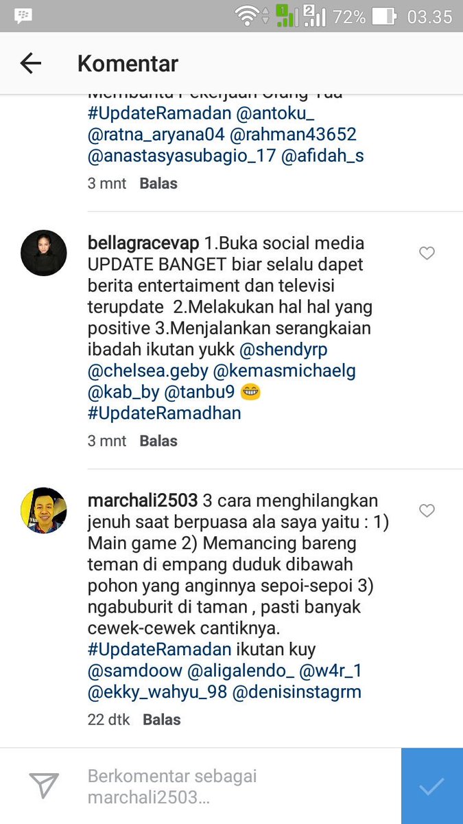 march_ali's tweet image. Sudah ikutan jawab di ig , username @marchali2503 #UpdateRamadan