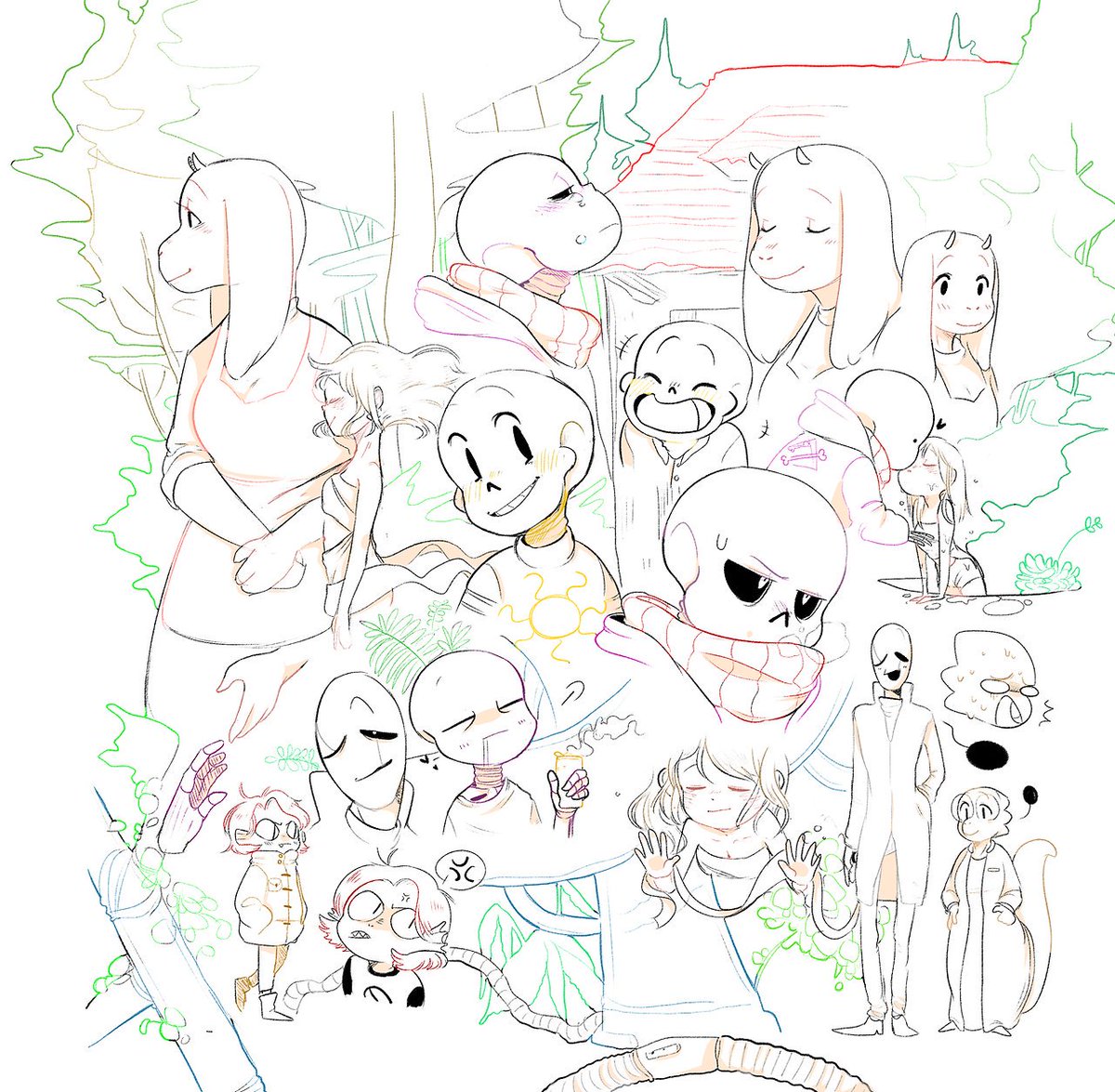 Ni_kasx's tweet photo. FaithTale ilustrations 
#faithtale #undertaleau #sans #papyrus #gaster #toriel #undyne #alphys #undertale #fanart https://t.co/KCT5xAeqhf
