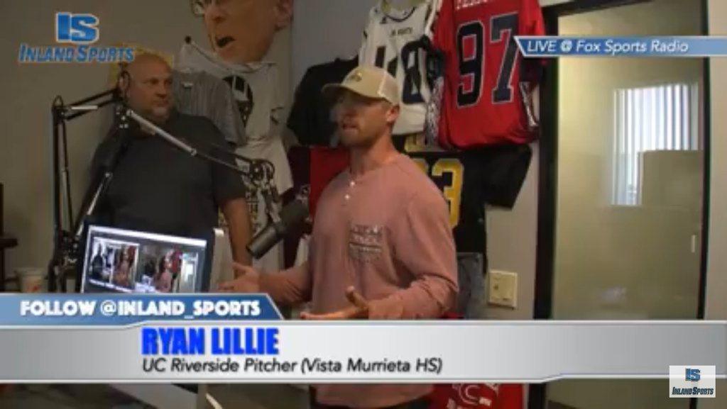 SportswithPep's tweet photo. "Little Troy Percival" Ryan Lillie joined us on @Inland_Sports! Good luck in #MLBDraft! https://t.co/PIYg5lou3H https://t.co/cT5bZWI5pU