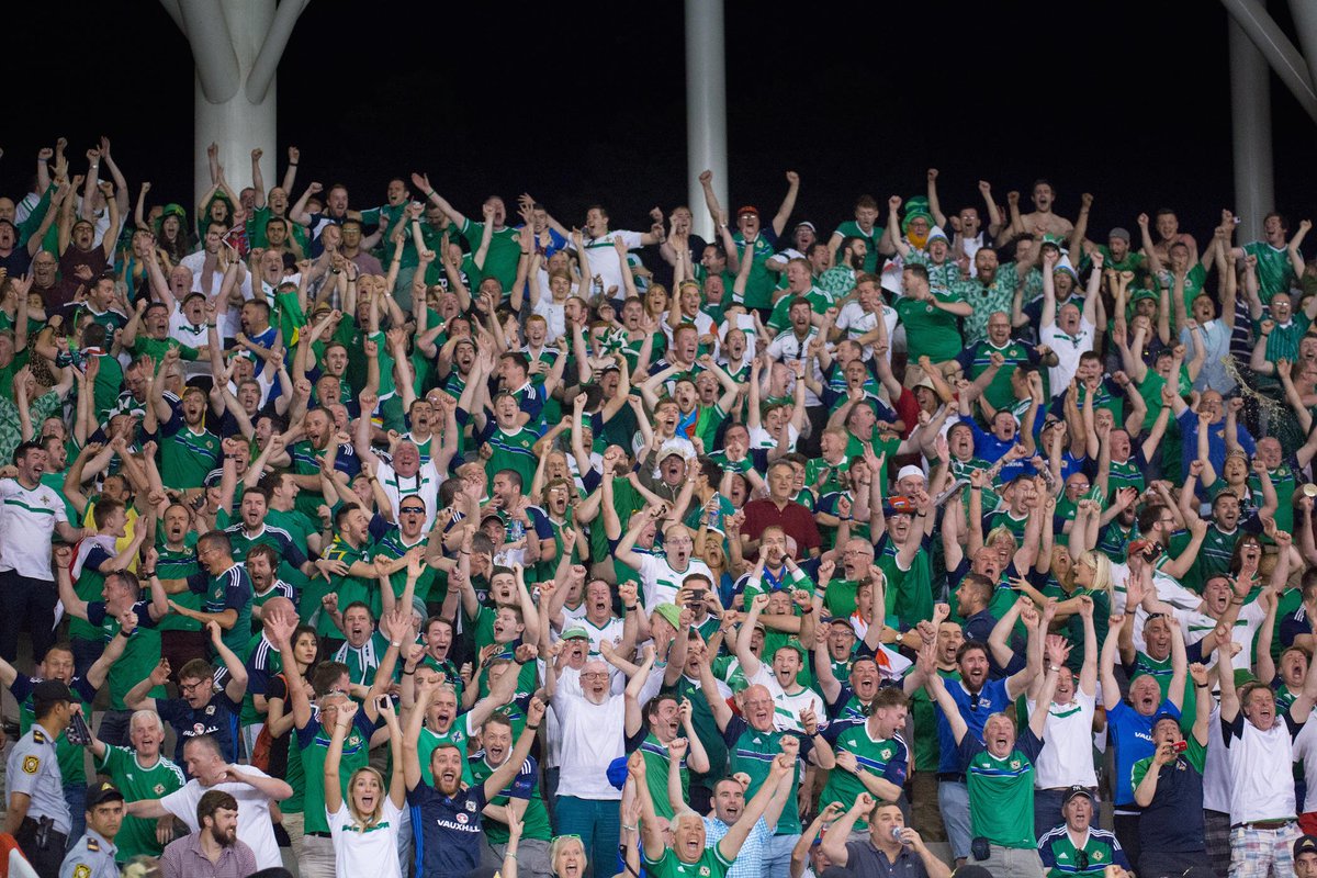 NorthernIreland's tweet photo. What a moment 💚 #DareToDream #GAWA #AZENIR 
📷 by Chris Nelson https://t.co/St4GEkochY