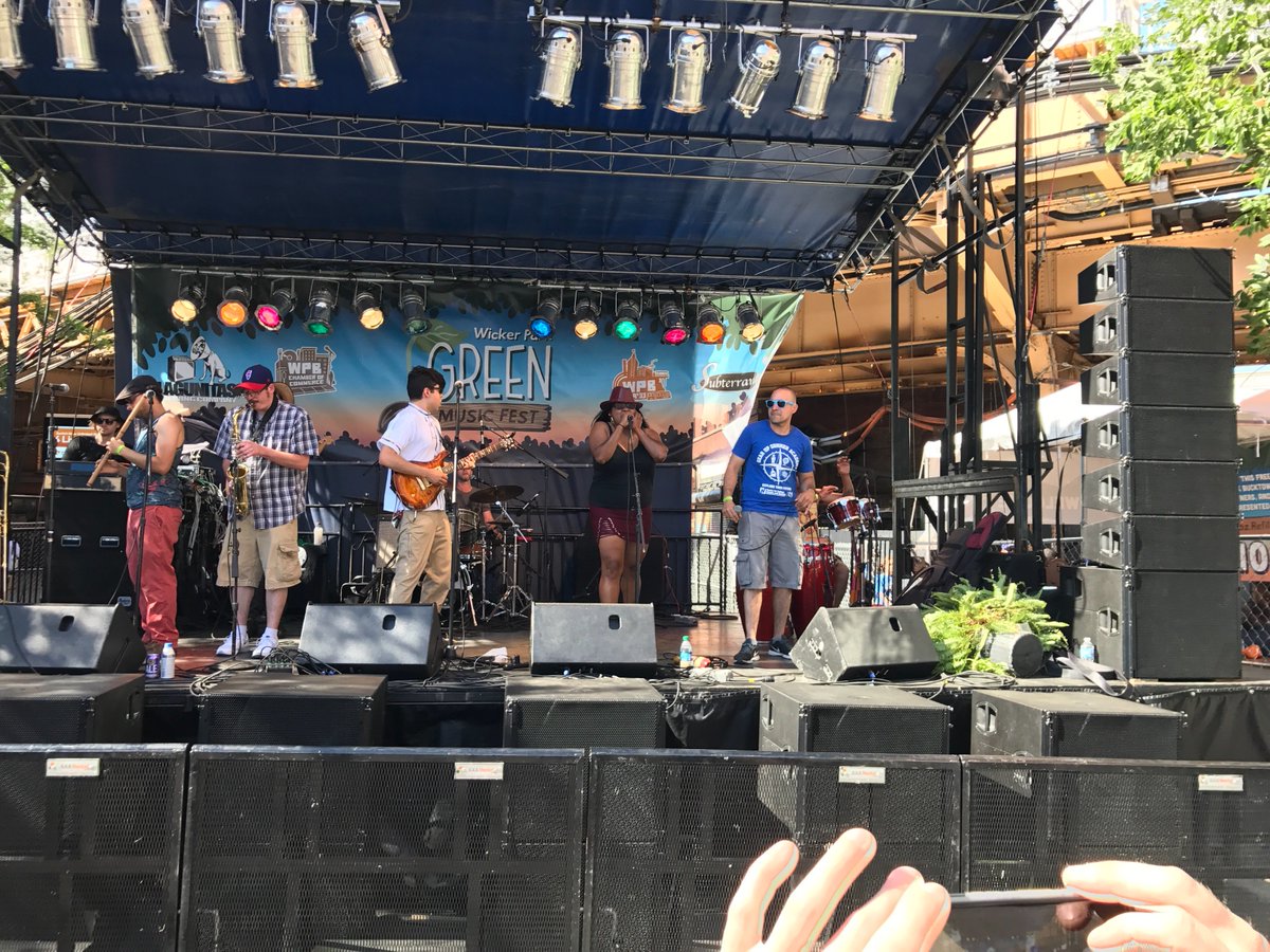 #GreenMusicFest has more than #guitar solos! Especially when these guys jam @EssoAfroJamFunk