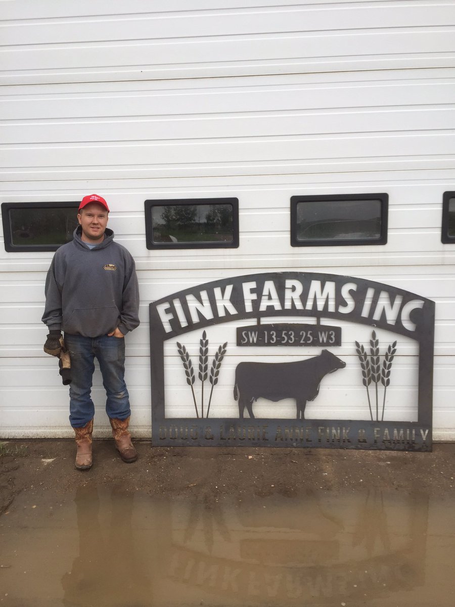 Exciting day for Matt, cut out his first yard sign with his CNC machine. Another proud dad day.