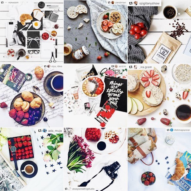 lennesimoblog's tweet photo. I #bestnine di #flatlaybreakfast questa settimana profumano di fragole! 🍓🍓🍓 https://t.co/J7KlmTNjjL
