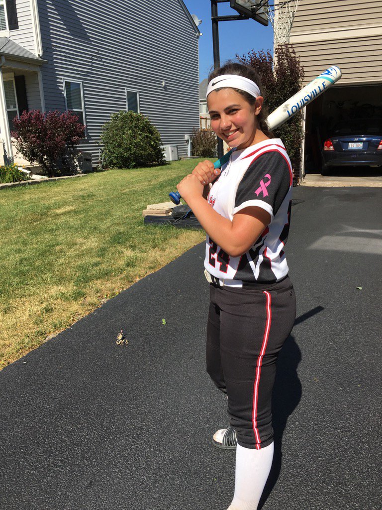So this beauty hit her first home run over the fence today!
