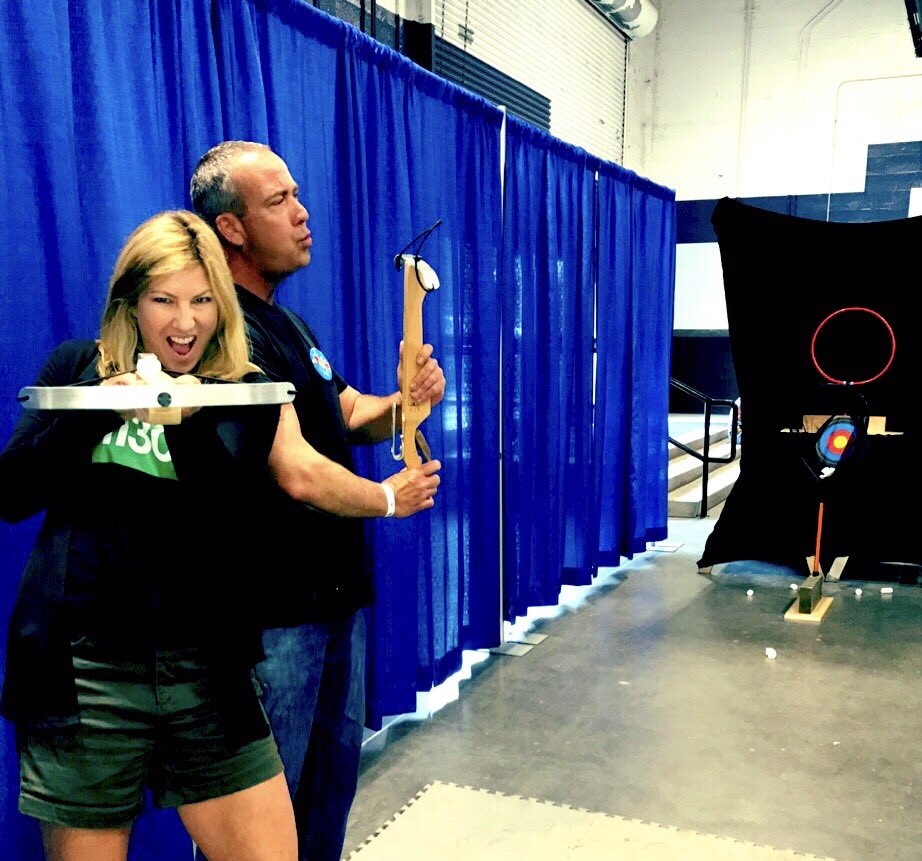TheStephFlorian's tweet photo. It's #camping season #Vancouver Get your #marshmello crossbow ⛺️@vanmakerfaire #Tunein @NEWS1130 for my #MakerFaire favs! #MallowMan https://t.co/8Bw4BhU0Zg