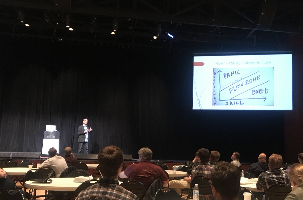 zmre's tweet photo. My book reading list is growing at a fast pace listening to @hajush at #bigskydevcon #bsdc https://t.co/aviV6Cim2h