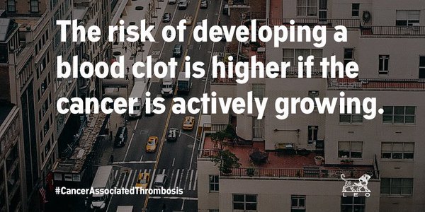 LEOPharmaCA's tweet photo. Cancer patients, are you familiar with your risk of developing a blood clot? #CancerClots #ClotsMatter https://t.co/K8MUdRmlvY