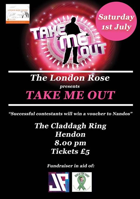 ***Take me out is back*** Tickets £5, a night not to be missed. #londonrosecentre #TakeMeOut #Saturday1stJuly