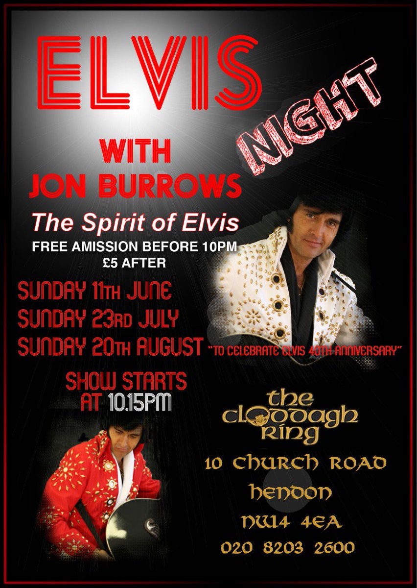 ***Elvis is Back this Sunday Night*** #Elvis #jonburrows #agreatnightinstore