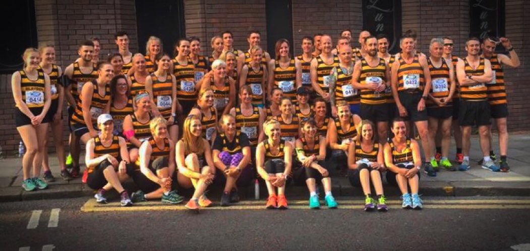 Finally tracked down a picture of our own club from last night! Well done all @BlaydonHarriers 🐝🐝🐝