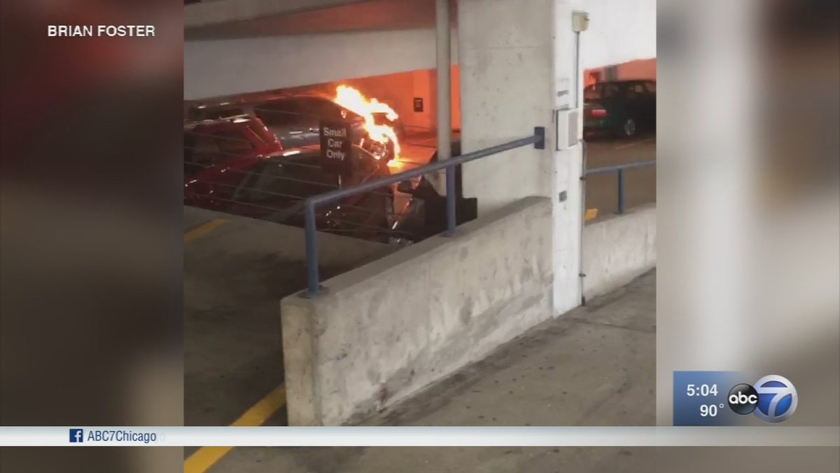12 cars burned in a parking garage fire in the Loop ABC 7 Chicago
