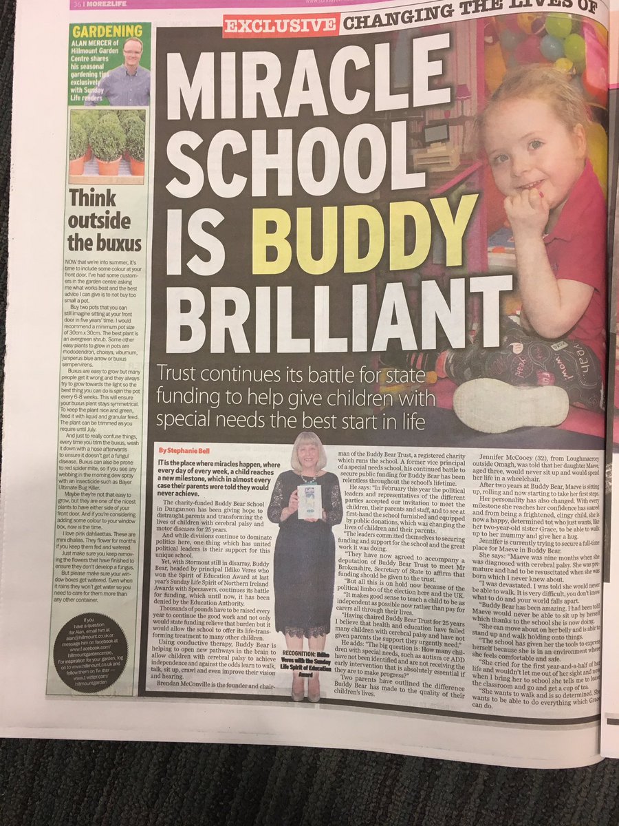 BuddyBearTrust2's tweet photo. The DUP link with Govt should help NI. We hope that Buddy Bear Trust school will be funded as EA still resist Conductive Education https://t.co/Xk64t1txH2
