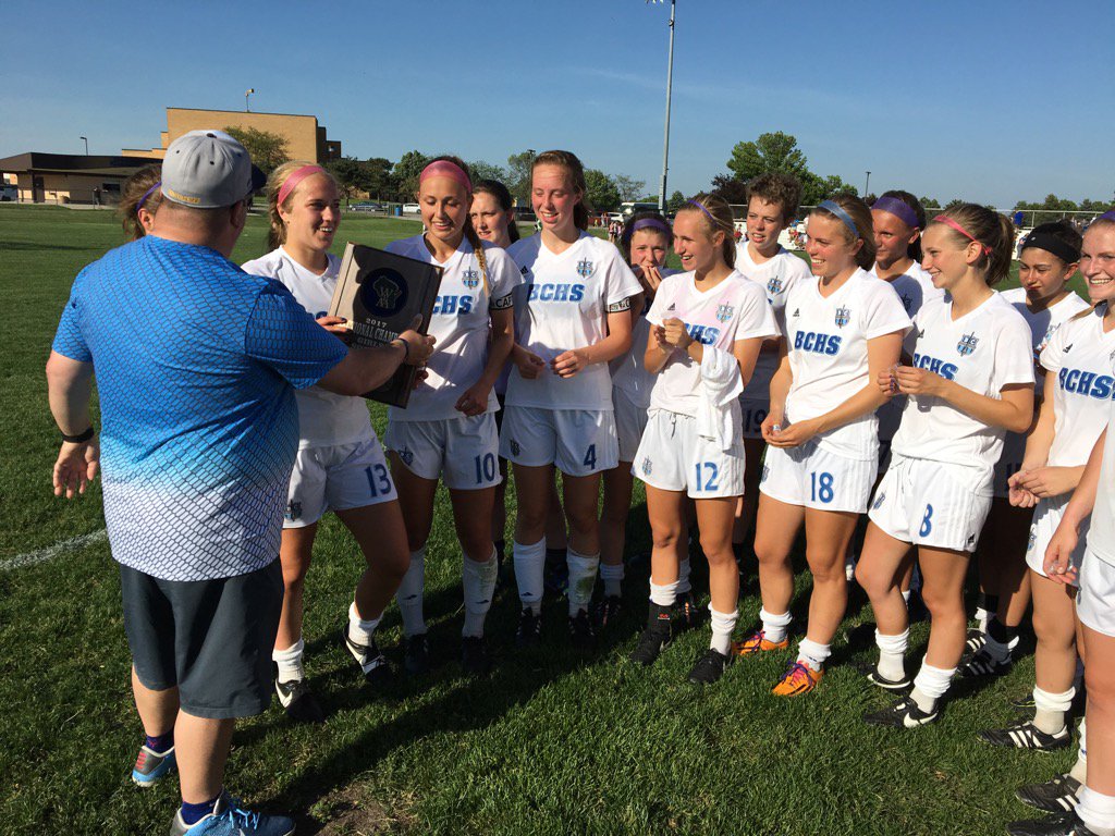 BCHSAAD's tweet photo. @BCgirlssoccer are Sectional Champs -heading to state!! #WeRLancers @BCHS_SDE @LancersBoosters https://t.co/90nD3tZciD