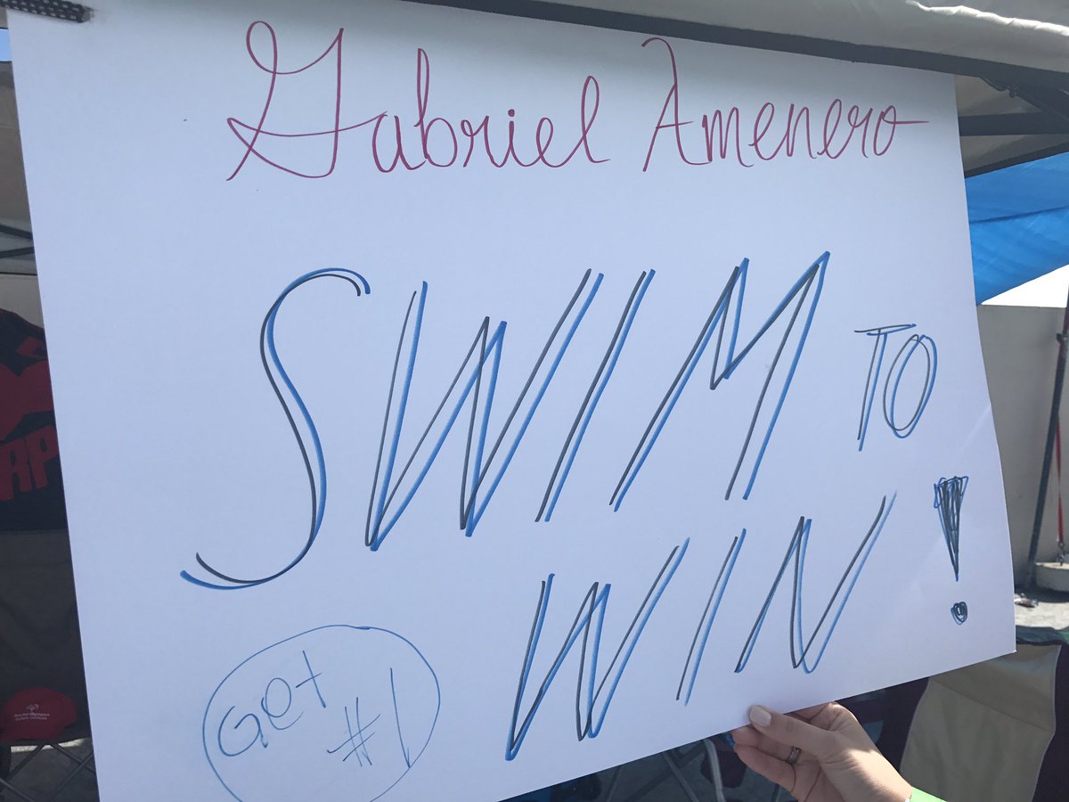 SOSoCal's tweet photo. A few of our favorite signs cheering on our 🏊🏽 athletes #FollowYourHeart #NoPainNoGain #SwimToWin #SOSCSwimming https://t.co/SvGm0bs7vA