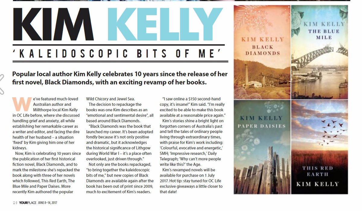 Lovely mention of my books in <a href="/OrangeCityLife/">Orange City Life</a> and what heart country #Lithgow is to me. Big #BlackDiamonds giveaway coming soon!