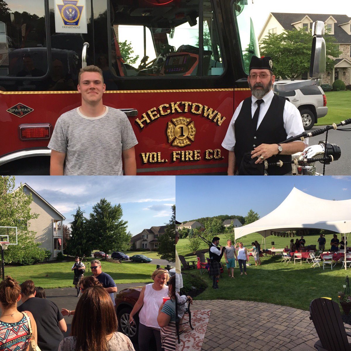 jseip53's tweet photo. Thanks for the graduation party invite FF Hagan. Happy to deliver the entertainment. #bagpipes https://t.co/JHzkemntcV