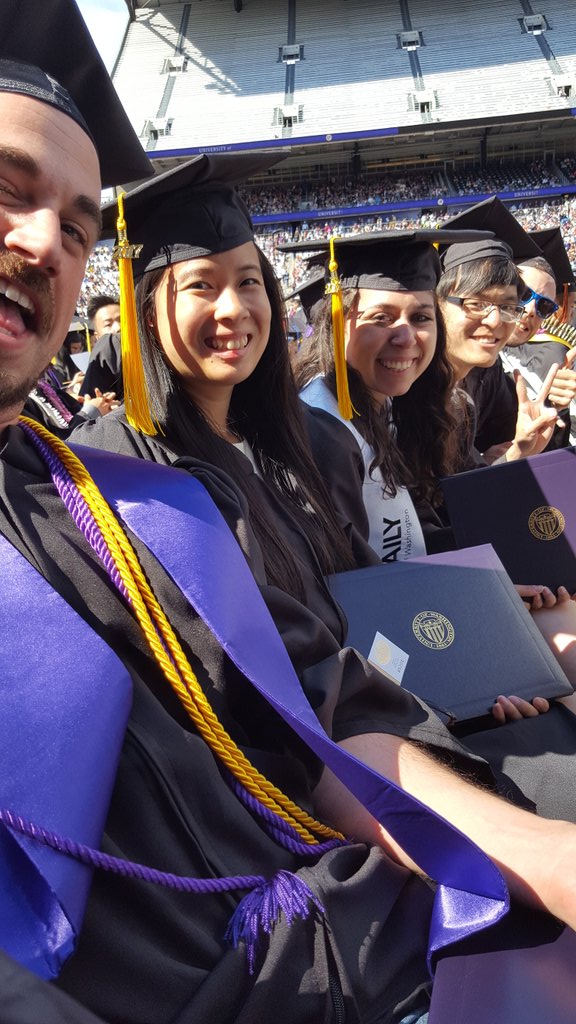 ahaymond5's tweet photo. Look at us using Twitter @pseanmc! #uwgrad17 https://t.co/euei2QtAoC