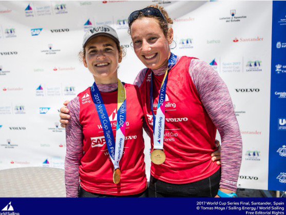 FRA134sailing's tweet photo. #medailledebronze 
#swcsantander
#49erfx
#finaledelaworldcup
#roadtotokyo2020 https://t.co/FOskkQDF5R