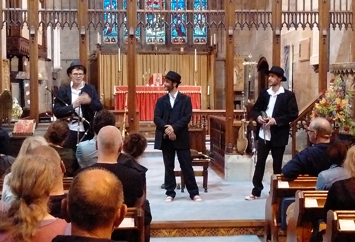 Brass bands almost put paid to #bagpipes in #Belgium. Griff  get their revenge by playing brass band tunes. #blowout