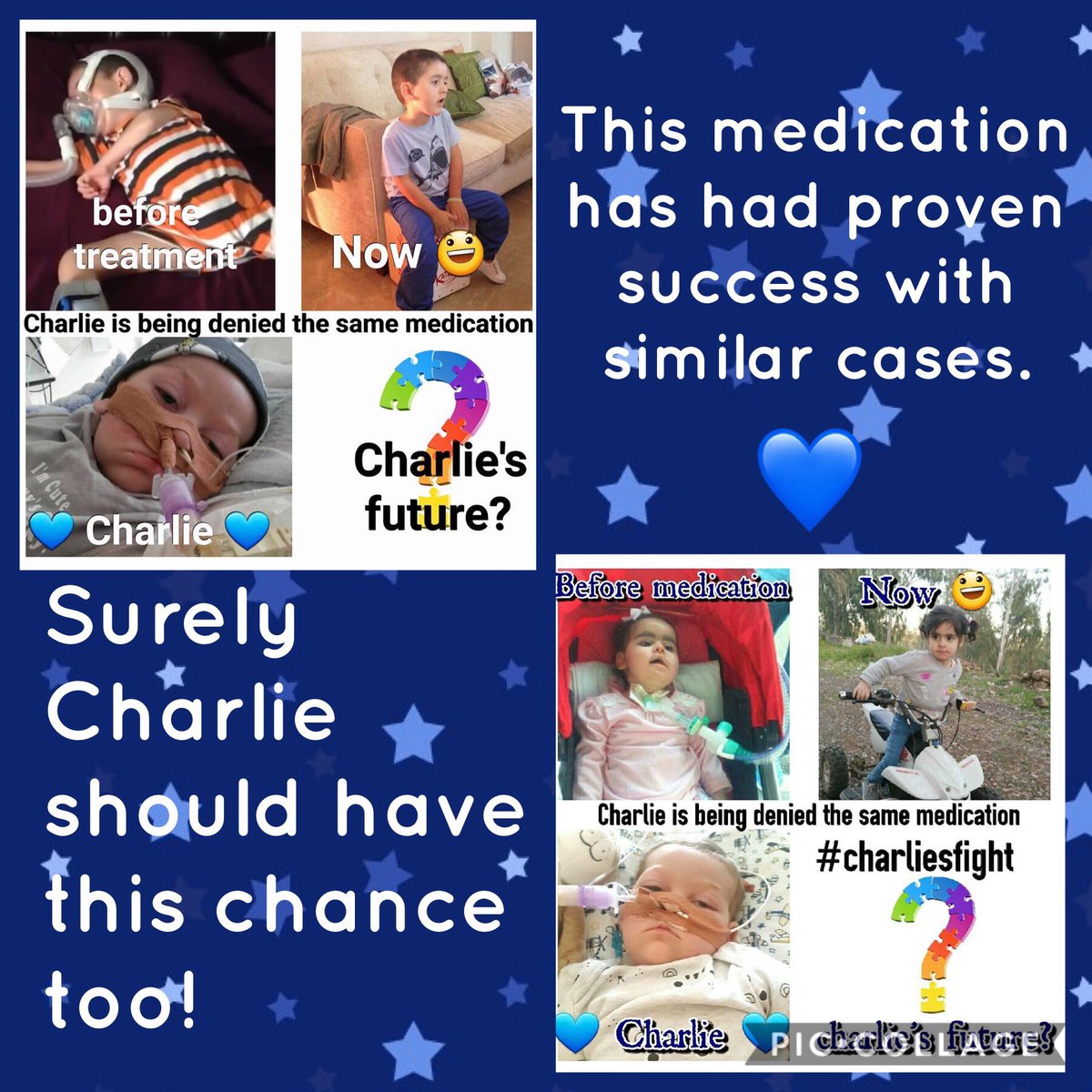 aaronlissy's tweet photo. This is the result of nucleoside therapy on 2 children.This is the medication that GOSH are denying Charlie Gard #charliesfight#charliesarmy https://t.co/hLBobG1czV