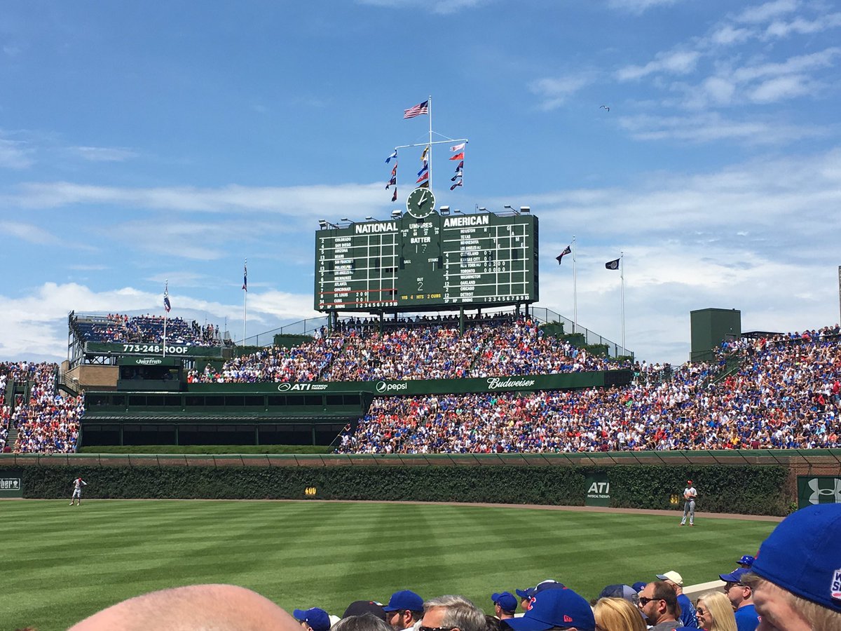 Dempster46's tweet photo. You know what's a blast on Saturdays?  Wrigley Field!!! https://t.co/vvlJxr5dGD