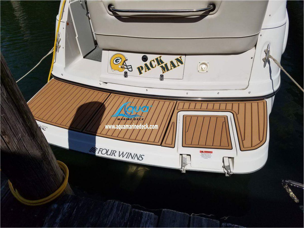 aquamarinedeck's tweet photo. #aquamarinedeck #marinenonskid #boatdecking #softteak #swimplatform https://t.co/sV6CAbFhyR