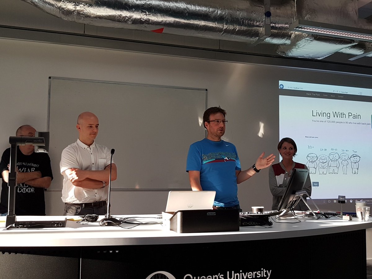 thomas_d_gray's tweet photo. Team windowless outlining their Living With Pain service finder. #HackThePain https://t.co/7uj6u5STAi