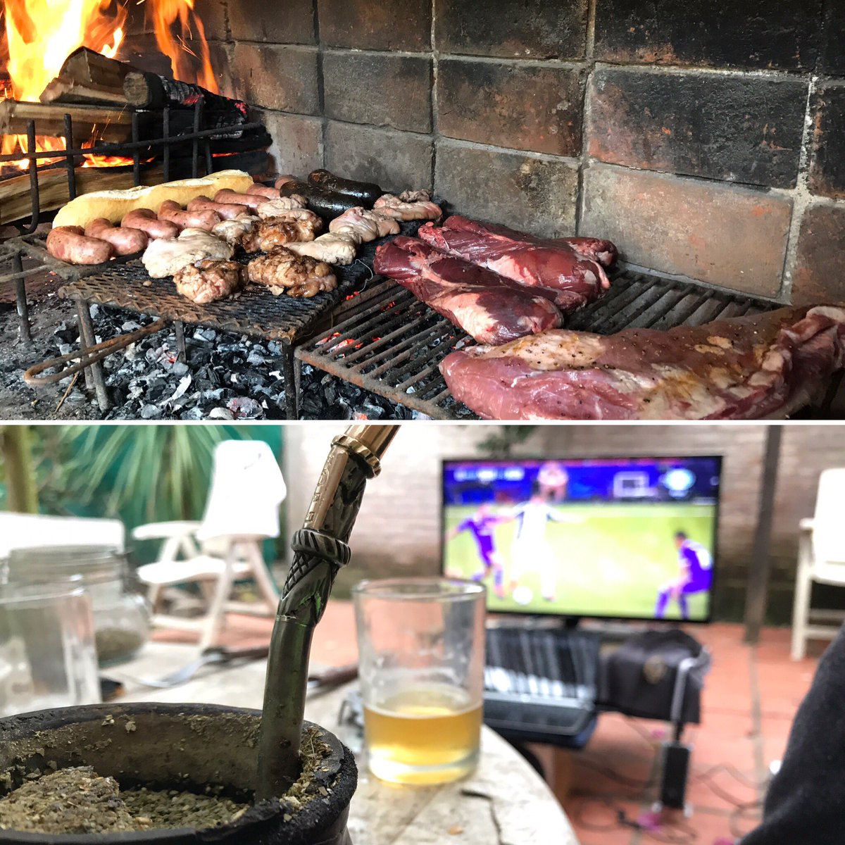 #ChampionsxFOX parrilla, birra y mate!! <a href="/JulianArsuaga/">Julián</a> <a href="/si_capita/">CΛPITΛ</a> <a href="/JPDoMato/">Pejota</a> <a href="/scille87/">Litiumm</a> <a href="/pol_cospe/">PoL</a> <a href="/mauricionin18/">negrinho</a>