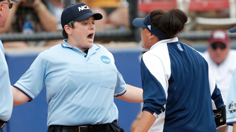 Lisa Fernandez was ejected for arguing a play at the plate, then bumped ...