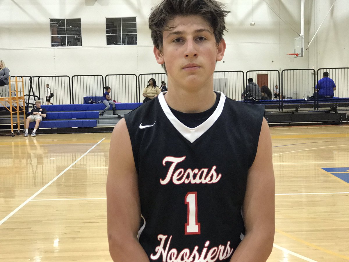 playhoops's tweet photo. Brothers Jack (left) and Ben Johnson were a bright spot for the Texas Hoosiers. Both have 🔫 and high IQ's. https://t.co/bvbZa0PYSU