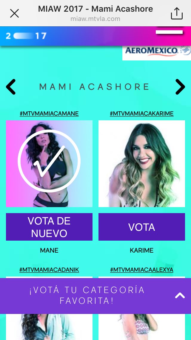 aadriana699's tweet photo. @Mane_AcaShore 
@manelyk_oficial  #PREMIOSMTVMIAW #MTVMAMIACAMANE https://t.co/4lTHTb7IV1