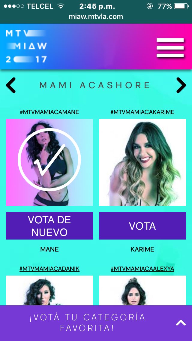 alondraperezari's tweet photo. @Mane_AcaShore te amo 💕 #PREMIOSMTVMIAW #MTVMAMIACAMANE https://t.co/OMJKxMJvqb