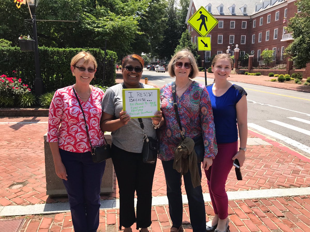 mddems's tweet photo. Our "Summer of Resistance &amp; Renewal" rally just wrapped up at Lawyers' Mall in Annapolis. We're in this together 💪🏽#ResistRenew #MDpolitics https://t.co/SgdFZDSOqT