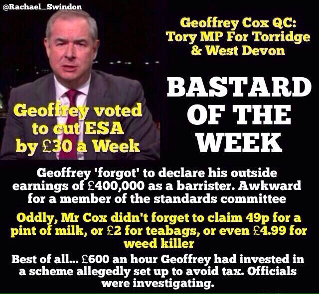 We should not have to vote for scum like this as they should not be running. We need better MP's that our children can look up to.