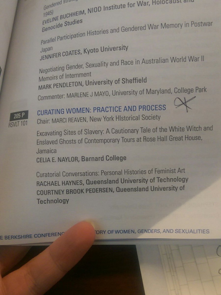 lucyajmmoore's tweet photo. Fabulous papers in #205p #berks2017 inclusion/exclusion so complex with curation from historic sites & how curatorial practices be feminist? https://t.co/EXcy8elOfF